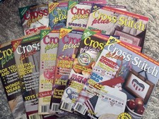 Lot 10 vintage Cross Stitch Plus Magazines with Patterns 92-93
