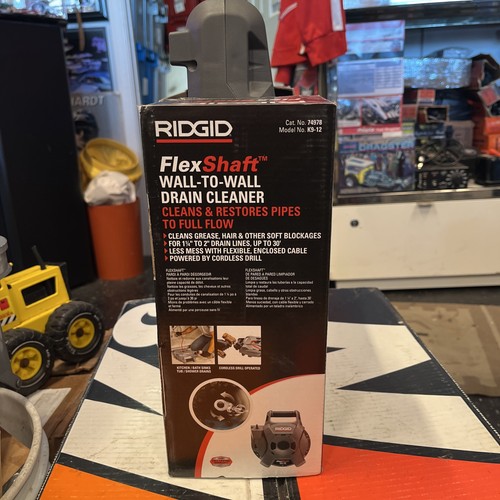 Ridgid FlexShaft K9-12 1/4" 30ft Wall-to-Wall Drain Cleaning Machine Gray 74978 - Afbeelding 2 van 3