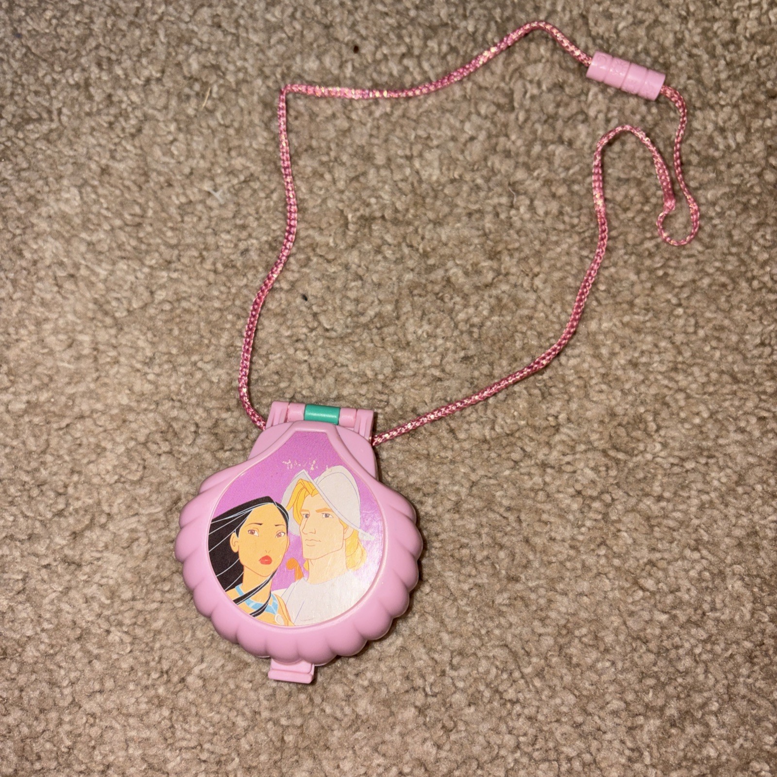 Vtg Disney Pocahontas Once Upon A Time Polly Pocket Locket Only