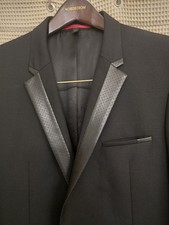 Hugo by Hugo Boss Men's Black Dinner Jacket Size 40R 100 Wool Made In Turkey