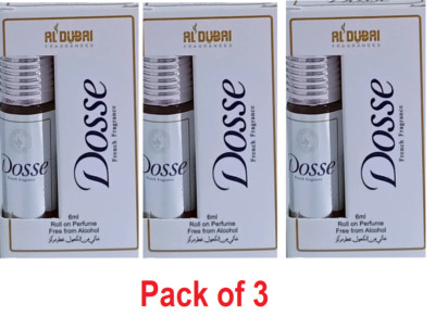 3 X AL DUBAI Dosse 6ml Perfume Oil alcohol-free Impression - Fragrance Body 6 ml