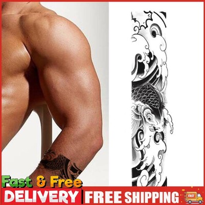 4 Stück Tinte Blume Tattoo Wasserdicht Pflanzlich Kräuter Tattoo Halbarm Tattoo