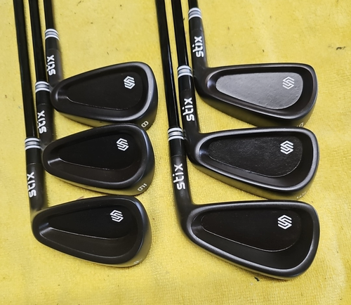 CUSTOM STIX BLACK NITRIDE 5-PW BRAND NEW KBS $-TAPER STIFF NEW CPX GRIPS SWEET!