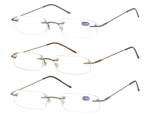 Occhiali senza montatura da vista lettura Uomo in metallo rimless Sunoptic OR17 - Zdjęcie 1 z 5