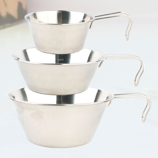 Outdoor Stainless Steel Folding Bowl Backpack Camping Outdoor Accessories Silver Outdoor Stainless Steel Folding Bowl Backpack Camping Outdoor Accessories Silver