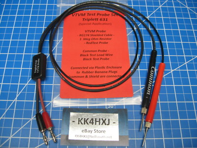 Custom VTVM Probe Set - Assembled - for Triplett 631 VTVM