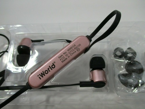 AudioBLUE-iWorld Pulse Bluetooth Wireless Earbuds w Mic iPhone Galaxy Android - Picture 7 of 10