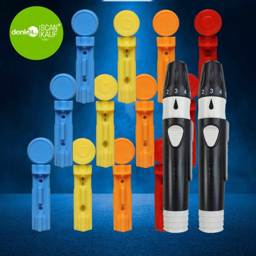 ASCENSIA 2 x Stechhilfe Microlet next Stufen + 20 x Lanzetten ⭐️⭐️⭐️⭐️⭐️