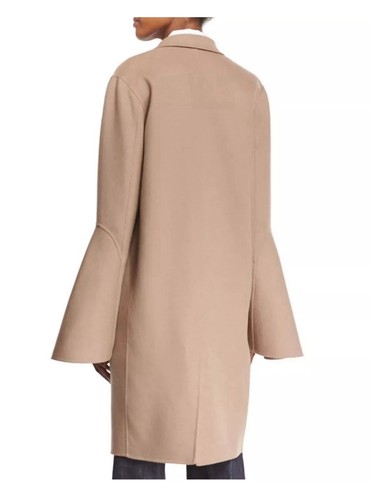 Derek Lam Camel Bell Sleeve Wool Long Coat Jacket Sz 44 Italian /US 8 Designer - Picture 11 of 15