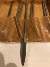 6-1/2" Die Sinker's Riffler File, Style 8, 2 Cut, New Vallorbe-Glardon-Nicholson