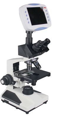 Radical 2500x Clinical Doctor LED Microscope. w PLAN Optics Battery & 7'' HD LCD