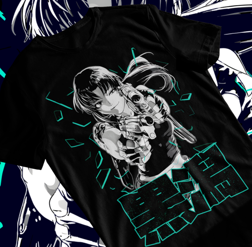 Camisa suave Black Lagoon Revy anime manga tira unisex todas las tallas - Imagen 1 de 4