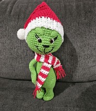 Grinch Crochet 19inch BEAUTIFUL handmade new