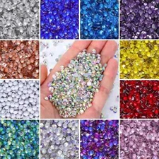 1440p Glass Crystal  HOT FIX Rhinestones  SS6, 8, 10,12,16,20,30 US
