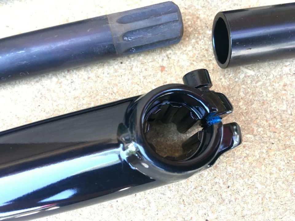 Nuevo Juego de bielas BMX negras 175 mm 3 piezas CR-MO 8T EURO BB 19 mm rodamientos sellados BICICLETA Foto 2 de 4