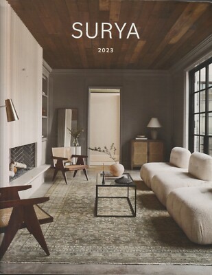 SURYA 2023 CATALOG - RUGS, TEXTILES, LIGHTING, FURNITURE, WALL DECOR AND MORE