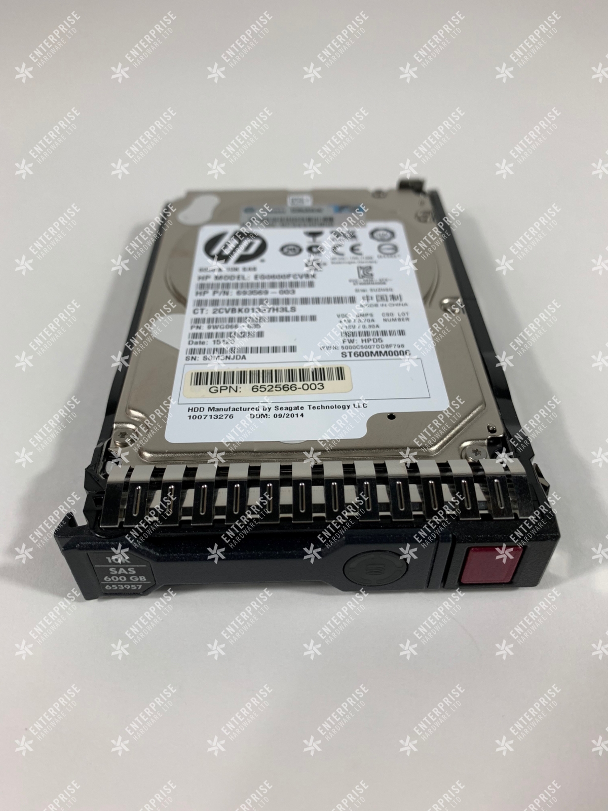 597609-003   HPE 600GB SAS 6G 10K SFF SC HDD