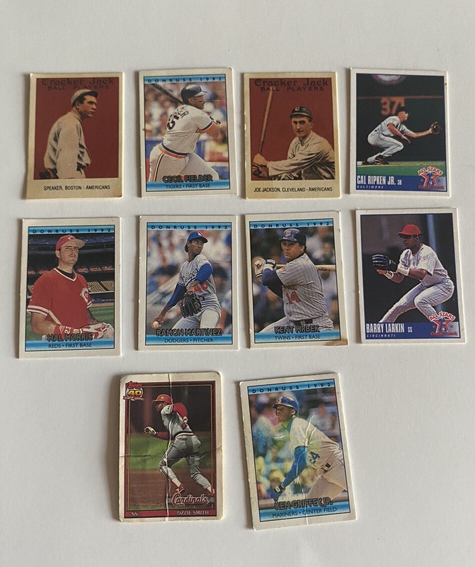 Cracker Jack MLB baseball card lot