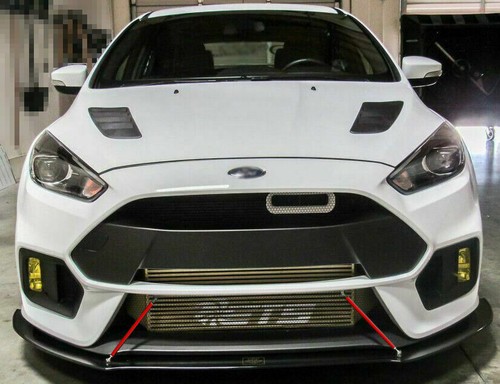 2Pcs Universal Red 8" to 11" Front Bumper Lip Splitter Strut Rod Tie Support Bar - Picture 10 of 12