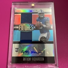 2023 Legacy Anthony Richardson Futures Dual Patch Rookie Auto #/249 Silver Prizm