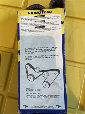 Goodyear Engineered Products 4080772 Serpentine Belt for sale 