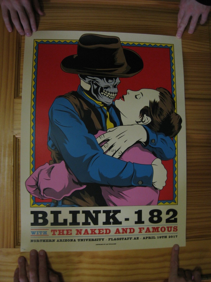 Blink-182 Poster Blink 182 Blink182 Skeleton Cowboy Flagstaff