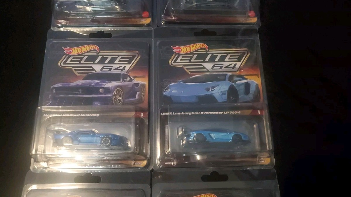Hot Wheels Elite 64 Full 2023 Set 1-6 Chaser Mustang Lamborghini 