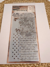 Tim Holtz Stampers Anonymous Mixed Media Inspirational sayings stamps stencils