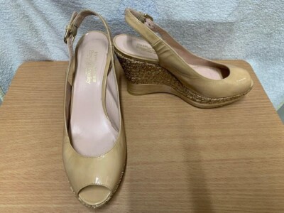 Stuart Weitzman For Russell & Bromley braune Lack Espadrilles Gr. UK 5,5 /38,5