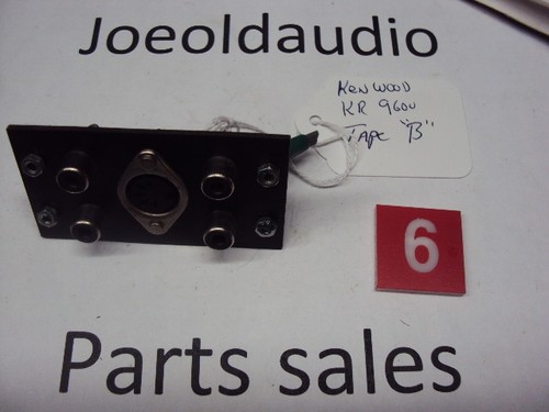 Kenwood KR 9600 Original RCA Jack Panel Tape "B" Tested. Parting Out KR 9600 