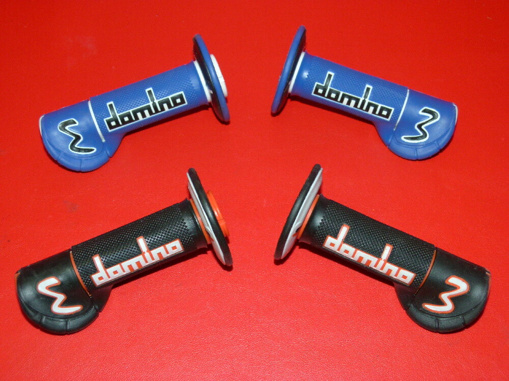 Poignées DOMINO Off-Road de guidon moto cross enduro motocross noir