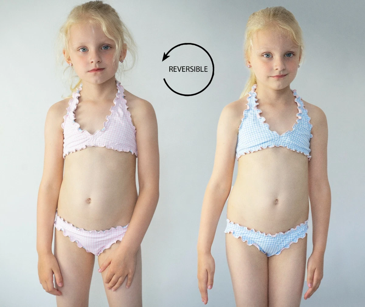 Heidi Klein Girls Swimwear Swimsuit WAS£50 REVERSIBLE 5-10 YRS CHAD C