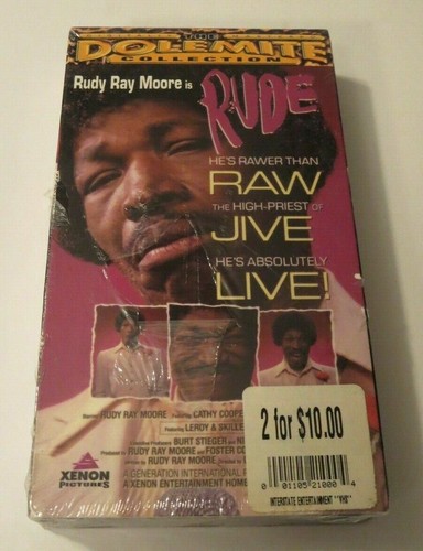 RUDE Dolemite Collection VHS video tape SEALED seal movie ripped seal sticker - Foto 2 di 11