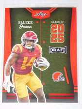 2023 LEAF DRAFT RED CLASS OF 2025 RALEEK BROWN CARD #84