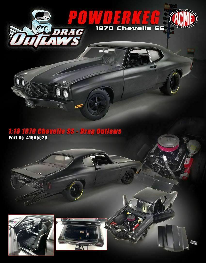 1/18 ACME 1970 Chevrolet Chevelle 454 SS Drag Outlaws 1/18 ACME 1970 Chevrolet Chevelle 454 SS Drag Outlaws