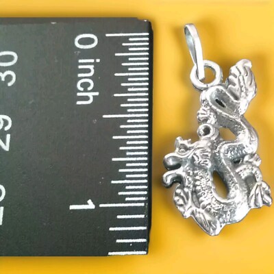 Ericks Sterling Silber Drachen Anhänger Taxco.925 
