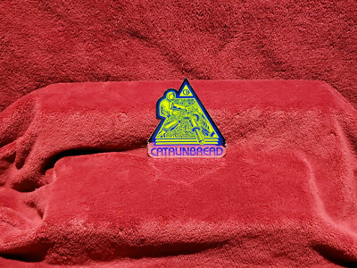 Catalinbread Sticker yellow with dark blue