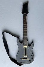 Activision Guitar Hero Power Wireless Guitar Xbox 360 PS3 Black Gold Untested