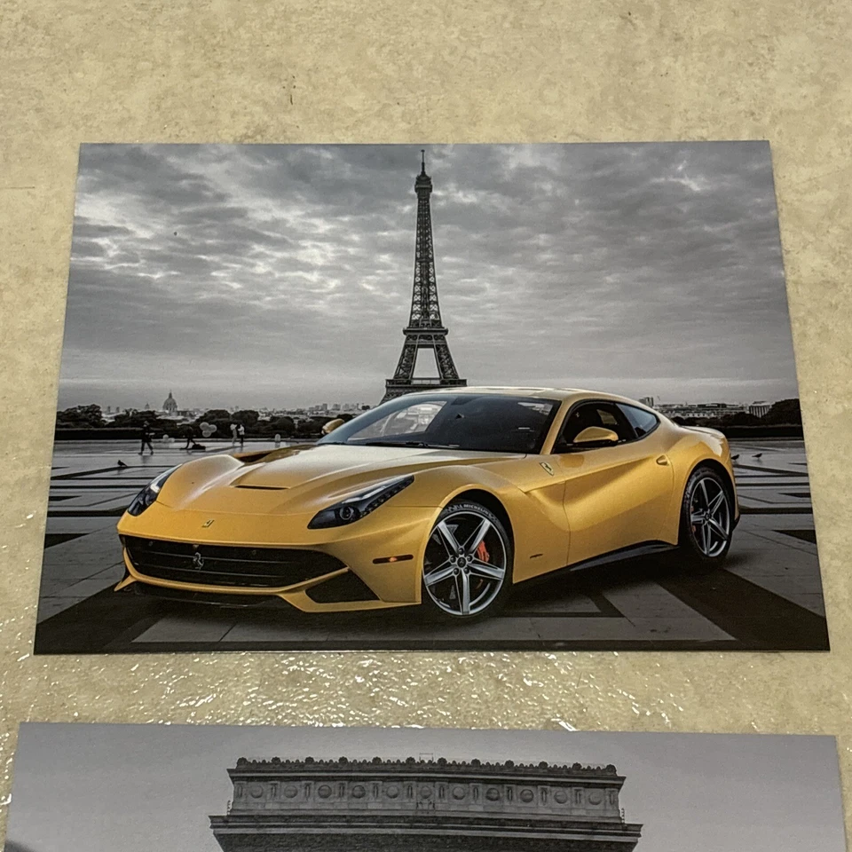 4pc Lamborghini McLaren Ferrari Bugatti Sports Car Poster Prints Wall Art ✅ 8x10 - Image 4 of 4