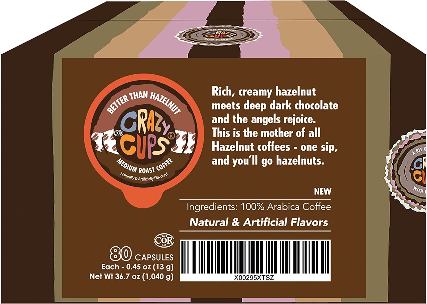 Crazy Cups Chocolate Hazelnut Formally Better Than Hazelnut Coffee 22 to 132 cup