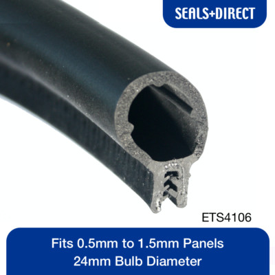 Clip On Edge Trim ETS4106 Dichtung - passt 0,5-1,5mm Paneele Auto Van Boot Caravan Tür