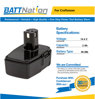 #ad 14.4V 2Ah NiMh Battery for Craftsman 11105 11107 982151 001 11333 $38.48