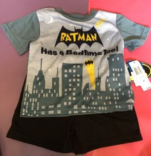 NWT Batman Boys 2pc. Pajama Set Size 2T