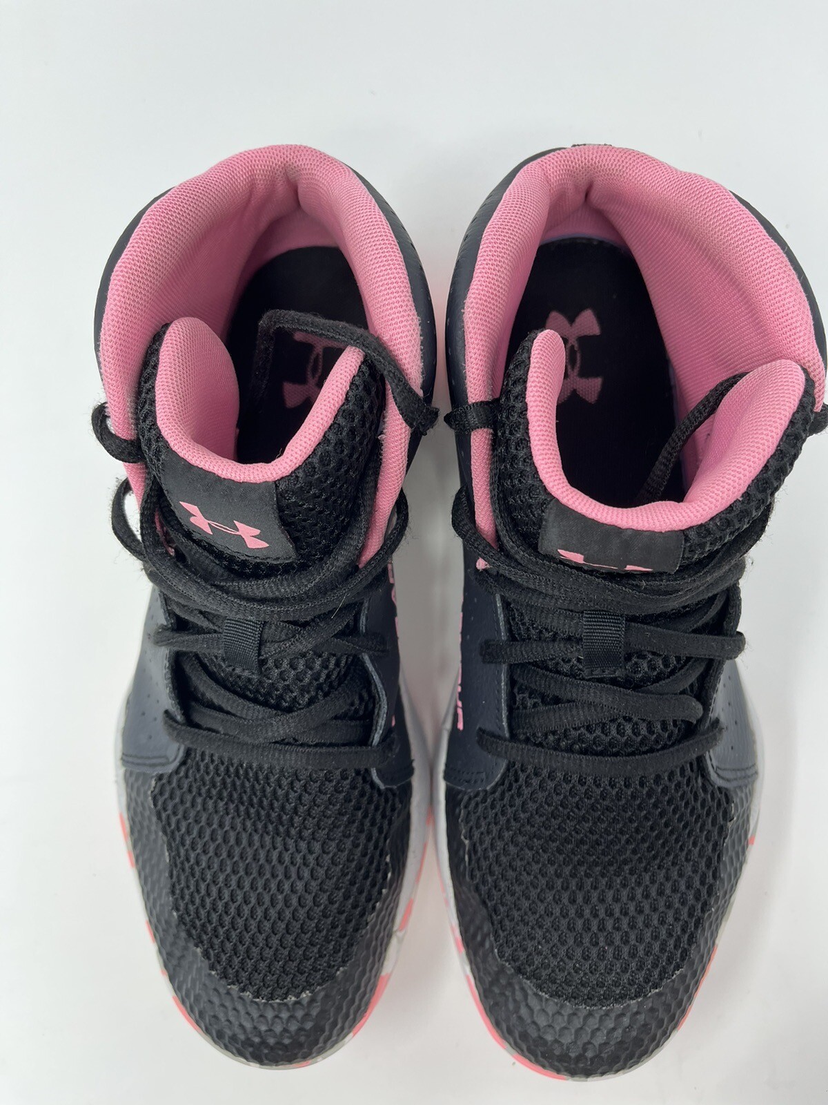 Under Armour GS Jet 2020 Black/Pink Girls Basketball Youth Size 7  3022121-004  thumbnail 6