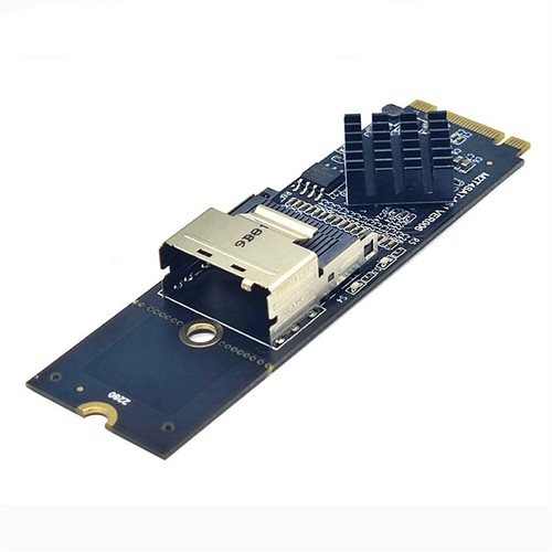 M.2 NVME to SFF-8087 SATA3.0 card Mini-SAS/SATA hard disk adapter 36PIN - Afbeelding 3 van 5