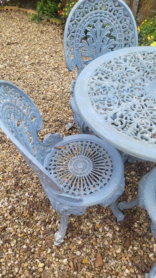 Solid Heavy Cast Iron Garden Set eBay