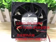 1PCS SF1238HD4 DC24V 0.60A 2-wire silent cooling fan