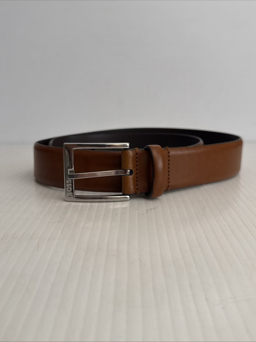 knee length dresses for ladies Cognac Tan Leather Belt