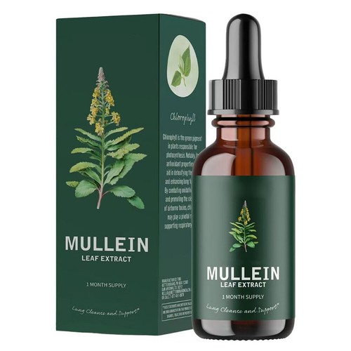 Mullein Leaf Extract Drops Respiratory Herbal Drop Health Care Lung Cleanse - Picture 15 of 15