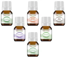 Essential Oil Set 6 - 5 ml. 100% Pure Natural Therapeutic Grade Oils Lot 
